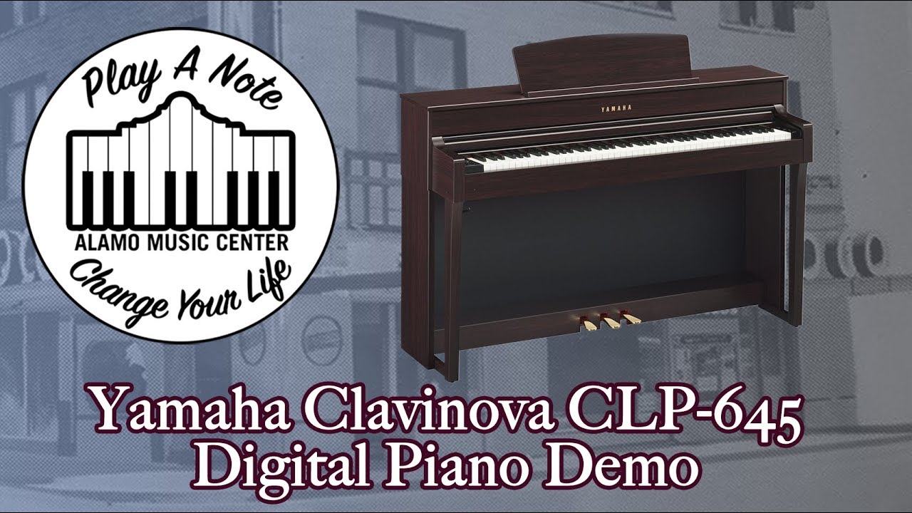 Yamaha Clavinova CLP645 - Digital Piano Demo - YouTube