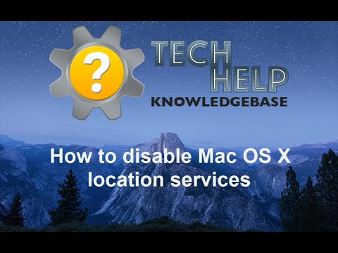 How to disable Mac OS X location services - YouTube