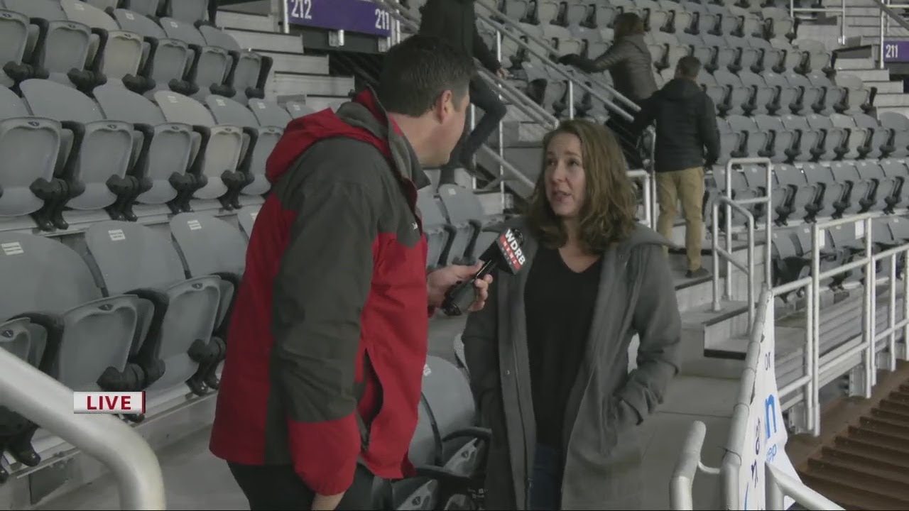 Keith Kaiser learns about the missions behind the National Take the Stairs Day event