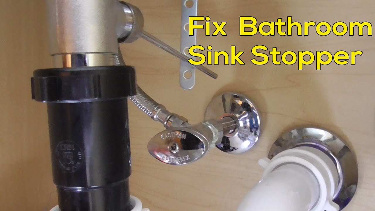 bathroom sink drain lever repair