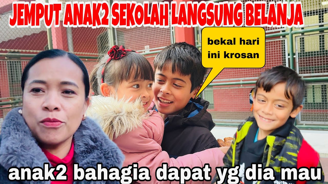 BEKAL JEMPUT ANAK2 SEKOLAH,LANGSUNG BELANJA ,EMAK2 HARUS SERBA BISA 🤗