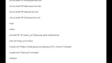 Vertical Menu Cognizant Handson