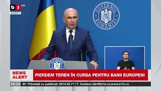 EȘECUL PNRR? România, în fața unei PENALIZĂRI_Știri B1 TV