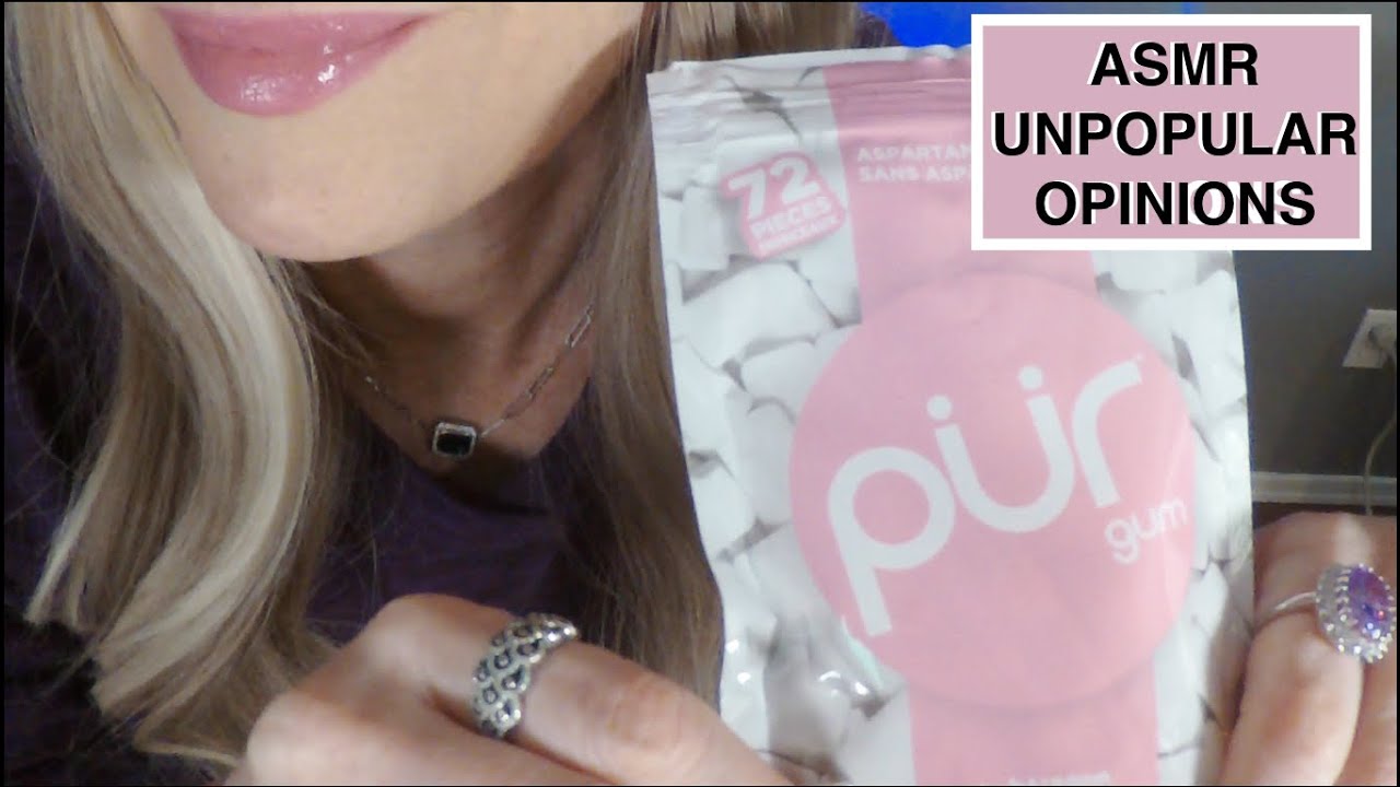 ASMR Gum Chewing Unpopular Opinions | Whispered