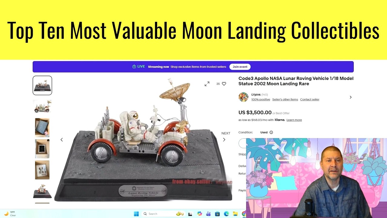 Top Ten Most Valuable Moon Landing Items You Might Own - YouTube
