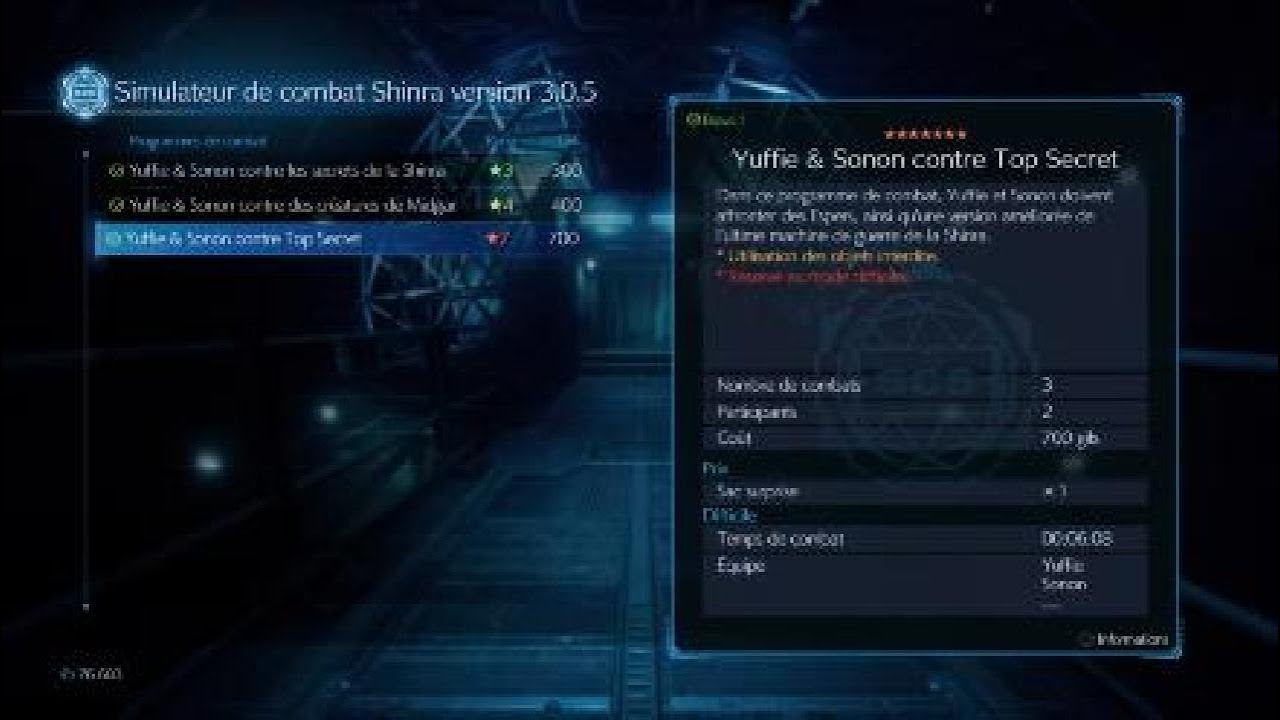 FINAL FANTASY VII REMAKE INTERMISSION Yuffie & Sonon contre Top Secret