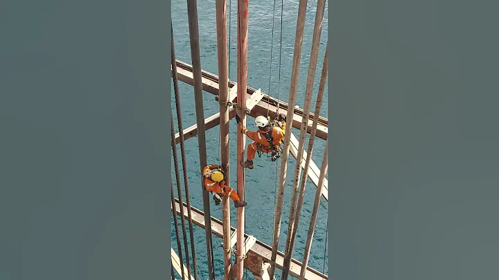 Rope access NDT inspection offshore