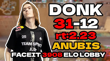donk (31-12) rt:2.23 w/Magnojez (anubis) l EU FACEIT RANKED 3908 ELO LOBBY l #cs2 #pov