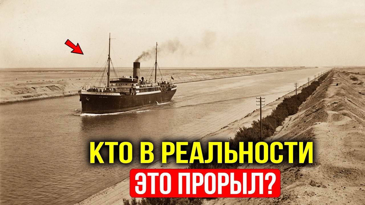 Кто Прорыл Суэцкий канал? Немыслимые горы песка и полное отсутствие машин
