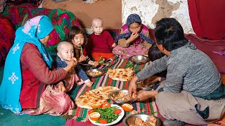 Underground Life : Family Meal in a Cave like 2000-year-ago | Village life Afghanistan