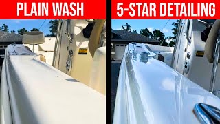 Plain Boat Wash VS 5-Star Boat Detailing (Step-By-Step Process & Pricing) by Southwest Florida Marine Detail 8,076 views 2 years ago 11 minutes, 49 seconds