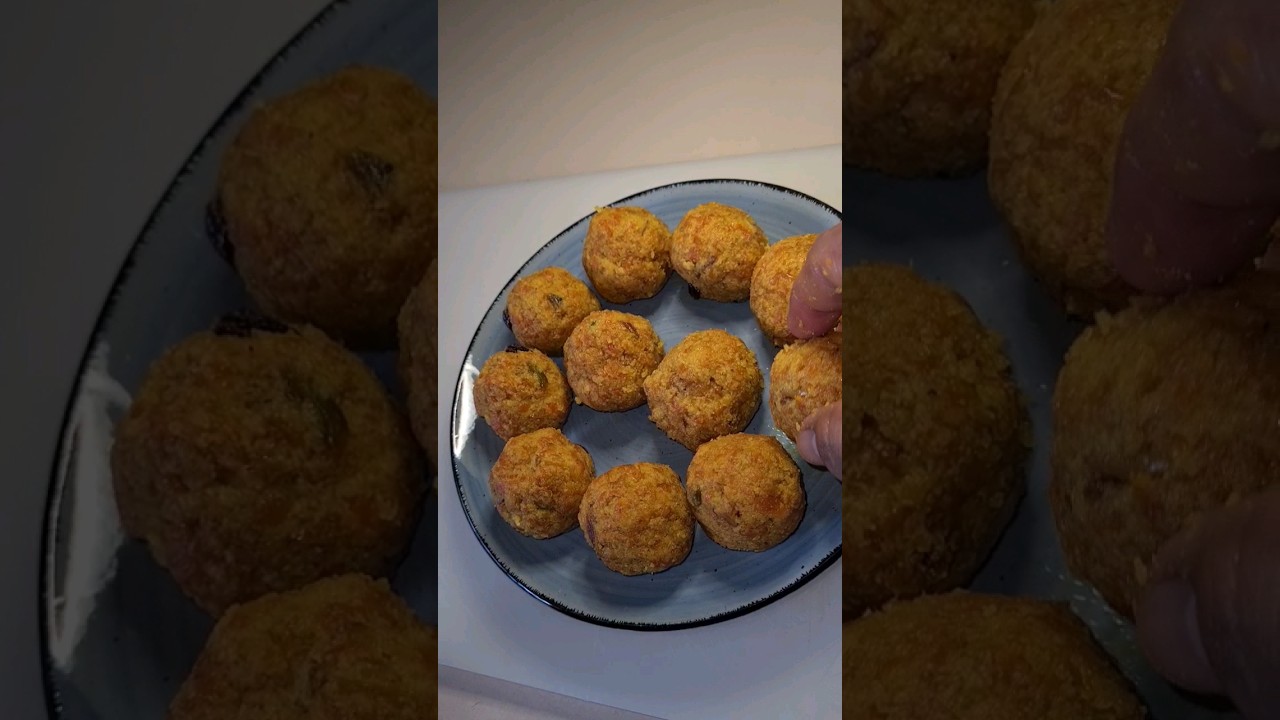 Carrot & coconut laddu 