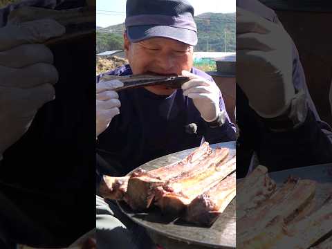 짚불에 구운 <strong>우대갈비</strong>! #먹방 #shorts #요리
