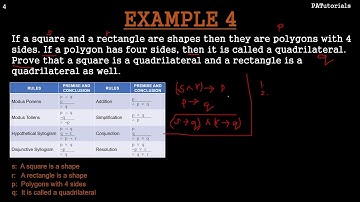 Rules of Inference EX. 4 - Discrete Mathematics in TAGLISH | PATutorials