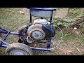 Small tractor making by scooter engine