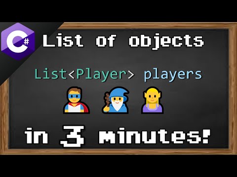 C# List of objects 🦸‍♂️
