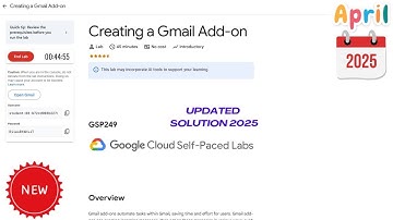 Creating a Gmail Add-on || 2025 || #GSP249 #qwiklabs #qwiklabsarcade2025