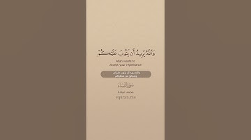 سورة النساء [ 26 : 28 ] ~ القارئ محمد عبادة