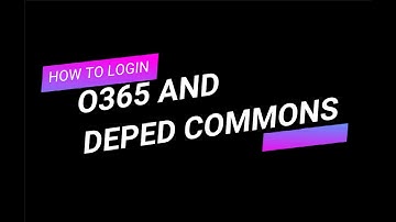 How to Login Your o365 Account and Activate Deped Commons Account
