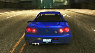 NFS Underground 2 Gameplay - Nissan Skyline GT-R (Circuit Race)