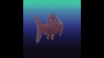 Fish render test: Modeled and Sculpted with Blender 3.3.1 Rendered in cycles
