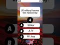 US military Humvee was replaced by? #americanguessgames #usaquiz