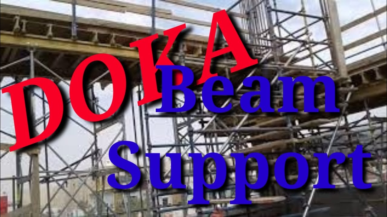 How to make support beam doka scaffolding. YouTube