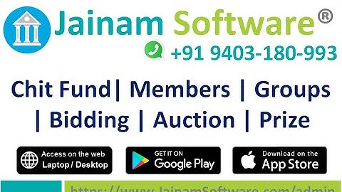 Chit Fund Software | Online Bidding Software | Jainam Software