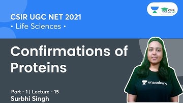 Confirmations of Proteins || CSIR NET 2021 | By Surbhi Singh