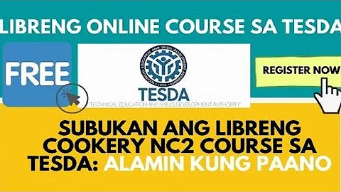 COOKERY NCII TESDA FREE ONLINE COURSE: ALL YOU NEED TO KNOW | RENTECH PH