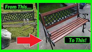 How to Repair & Restore a Garden Bench Seat - Garden Furniture