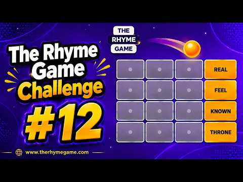 The Rhyme Game Challenge #12 - Freestyle Rap Training - Rap Along to the Beat