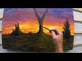 How to paint a Sunset Sky: oil painting technique