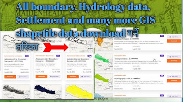 How to download GIS Shapefile Data Of Nepal/Shapefile download गर्ने तरिका।