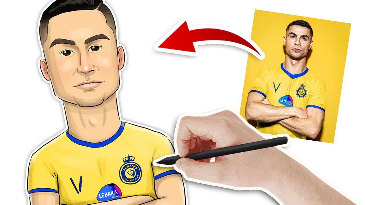 How to Draw Cristiano Ronaldo Al Nassr Shirt 7 