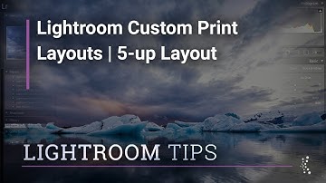 Lightroom Custom Print layouts | 5-up layout