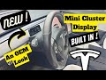 New Tesla Mini HUD Display Built In | An OEM Model 3 | Model Y Look- Install + Review