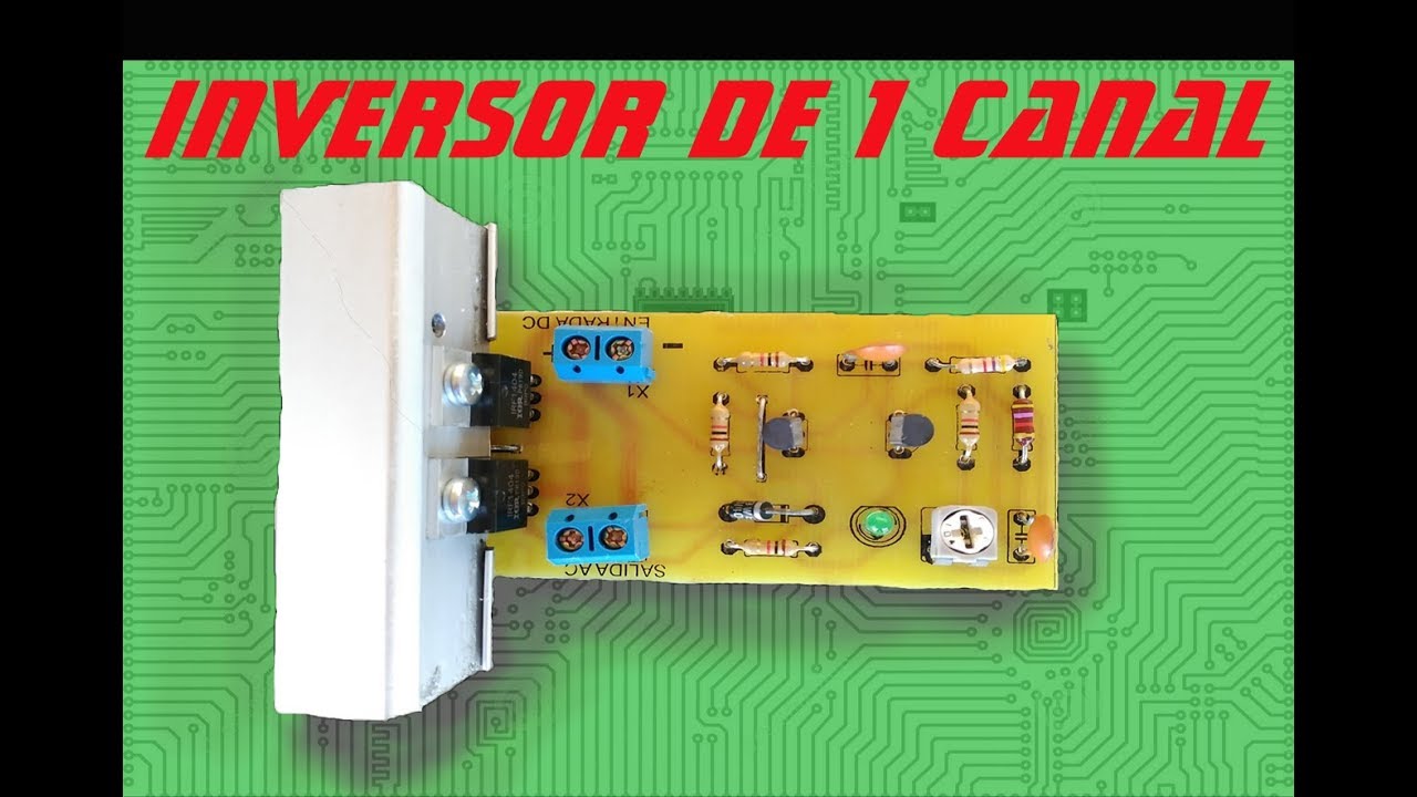 Inversor de un canal y dos mosfet de hasta 375v