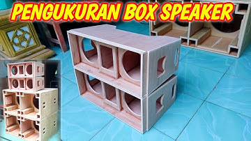 SKEMA / UKURAN BOX SPEAKER MIDDLE ARRAY 8 INCH