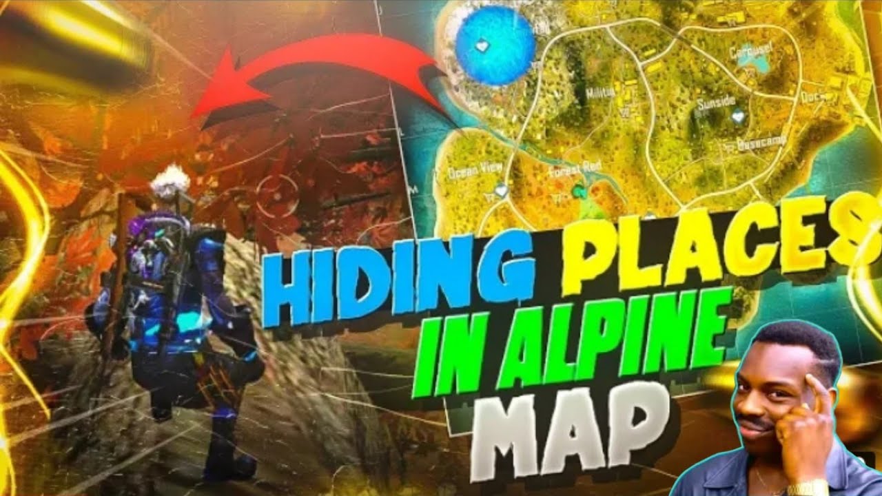 Free Fire Alpine Map Top 10 Hidden Places After ob32 update।Free Fire Alpine Map Top Rank Push Place