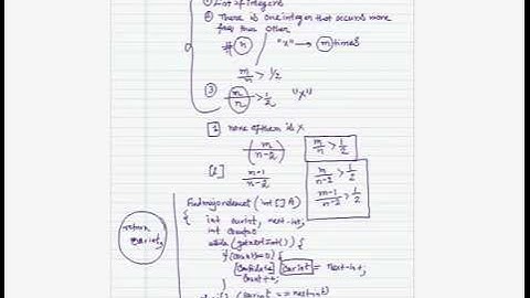Search for majory element in an array : wiseguru.org