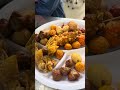 Cá, tôm, bò viên chiên