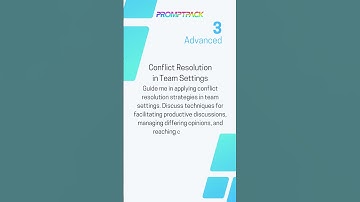 Conflict Resolution AI Prompts by PromptPack | #AI #ChatGPT #Bard #Bing