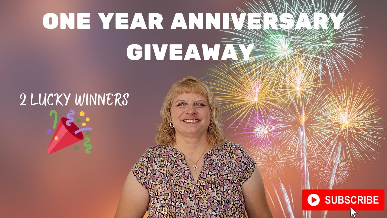 One Year Anniversary Giveaway | July 2021 - YouTube