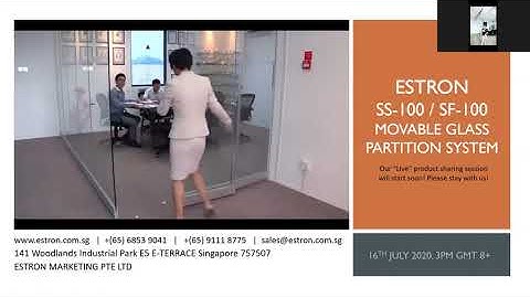 ESTRON Movable Glass Partition (Product Showcase Recording)