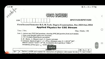 MOST IMPORTANT QUESTIONS OF PHYSICS 1ST SEM & 1ST YEAR VTU 2023 EXAM #physics  #vtu