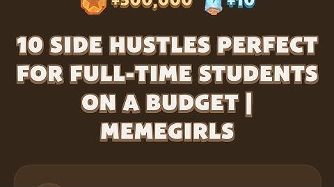 Memefi New codes I 10 Side Hustles Perfect for Full-Time Students on a Budget | MemeGirls