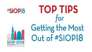 SIOP Tips for AT the Conference part 1