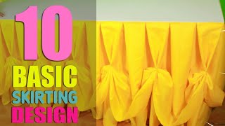 10 BASIC TABLE SKIRTING #TUTORIAL