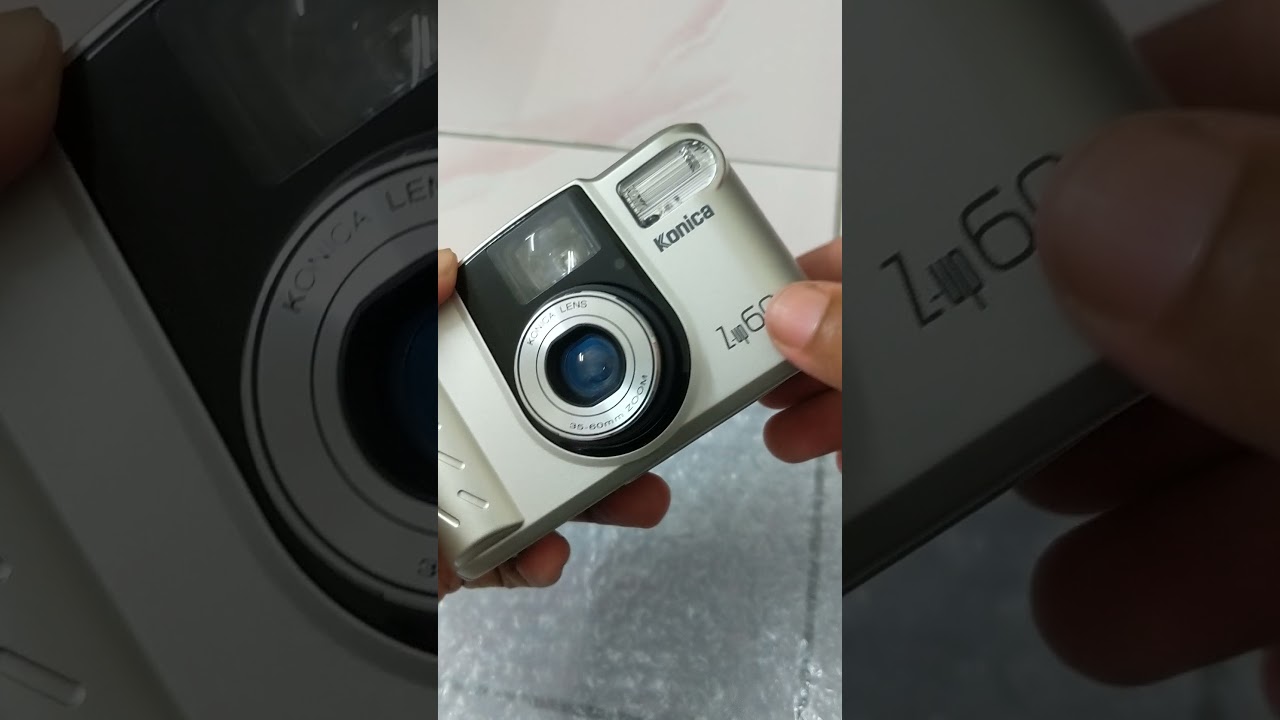 konica z up 60 point and shoot film camera - YouTube
